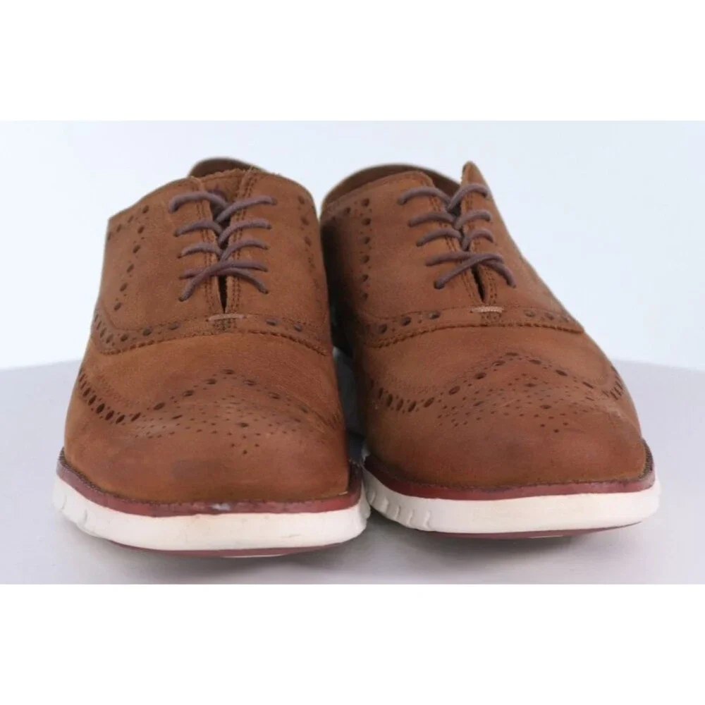 Cole Haan Zero Grand $160 Men's Wingtip Oxfords Shoes Size 11.5 M Nubuck C29771